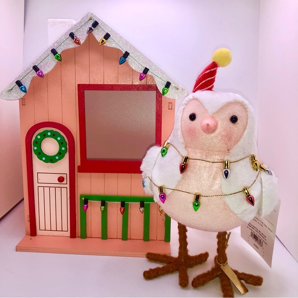 2023 Featherly Friends: TINSEL & PINK HOUSE - Wondershop Target NEW - Picture 1 of 9